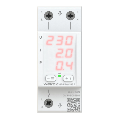 Многофункциональное реле Welrok VIP-63 RED Многофункциональное реле Welrok VIP-63 RED
