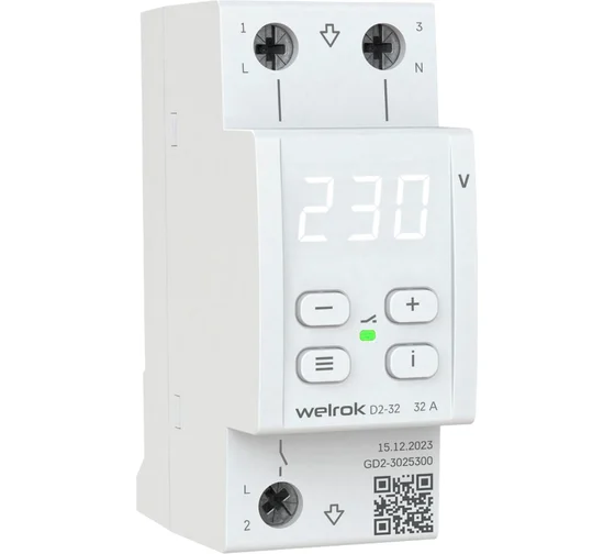 Детальное изображение товара "Реле напряжения Welrok D2-32" из каталога оборудования для видеонаблюдения