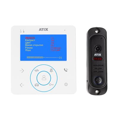 Комплект аналогового домофона ATIX AT-I-K410C/T White Комплект аналогового домофона ATIX AT-I-K410C/T White