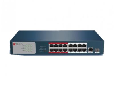 HiWatch DS-S1816P(B) 16-ти портовый PoE коммутатор (+1 Uplink порт, +1 SFP порт) HiWatch DS-S1816P(B) 16-ти портовый PoE коммутатор (+1 Uplink порт, +1 SFP порт)