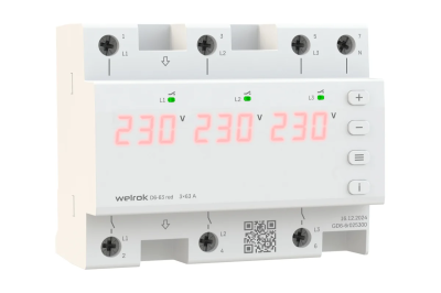 Реле напряжения Welrok D6-63 red