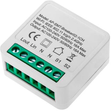 Детальное изображение товара "Интеллектуальный коммутатор zedt ap-smt-breaker02-1ch Wi-Fi" из каталога оборудования для видеонаблюдения